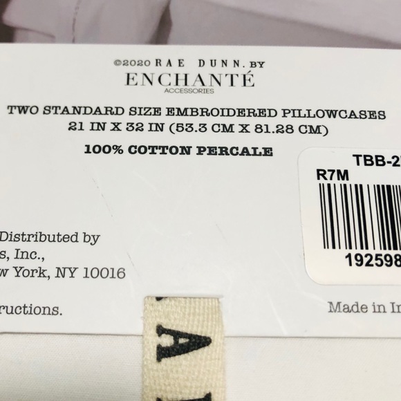 🆕Rae Dunn 2pk MR/MRS Standard Size Pillowcases - Picture 5 of 5